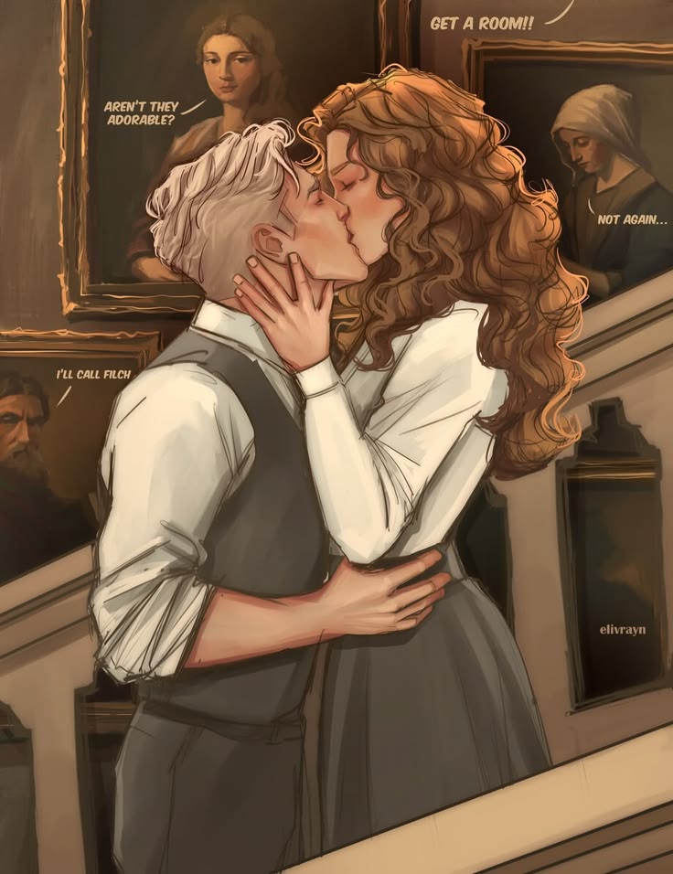 Dramione the irresistible urge too fall for your enemy fanart by elivrayn